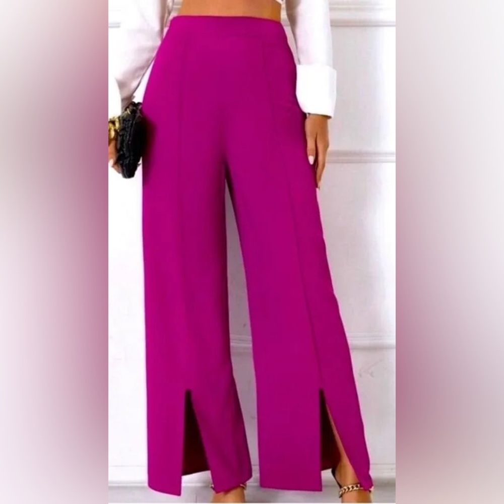 Happily Grey Wide Leg Trousers